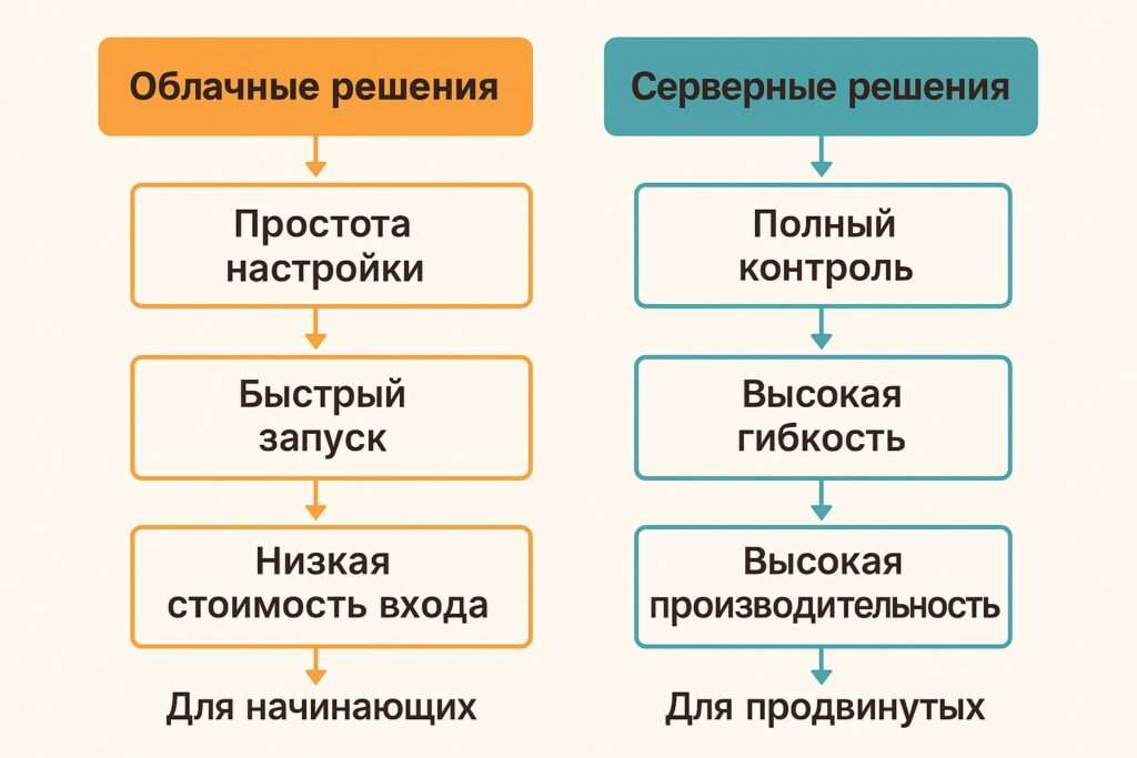 Сравнение облачных и серверных решений для клоакинга