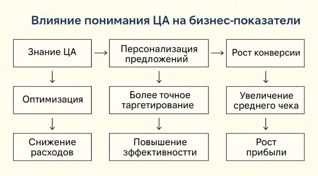 Влияние понимания ЦА