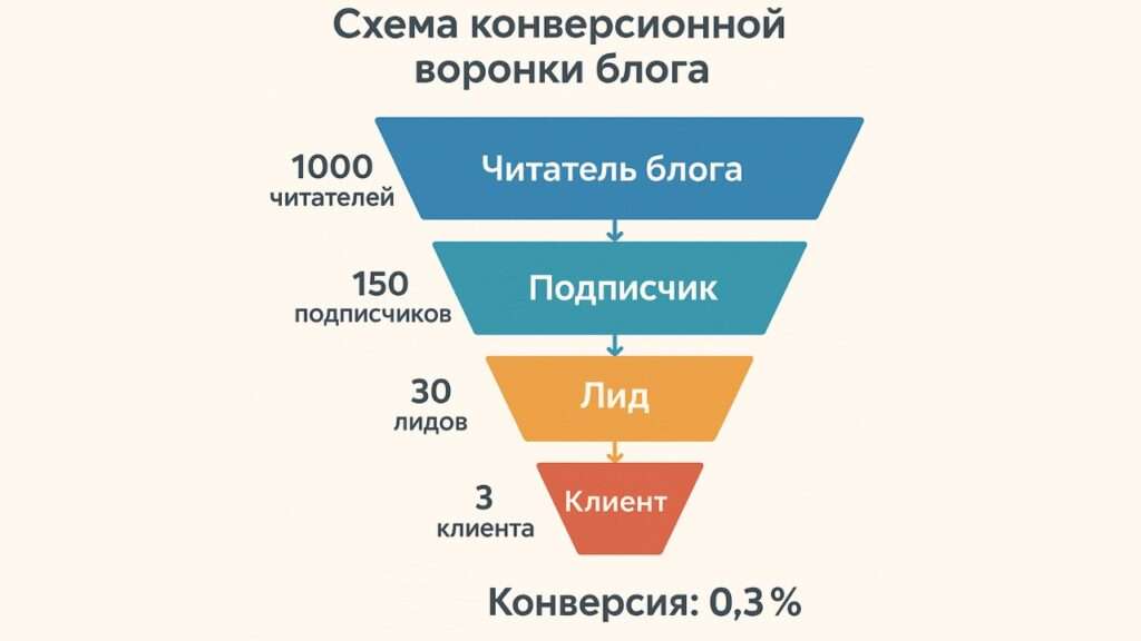 конверсионная воронка блога