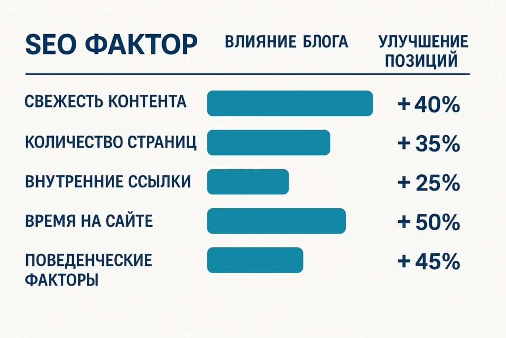 SEO влияние блога