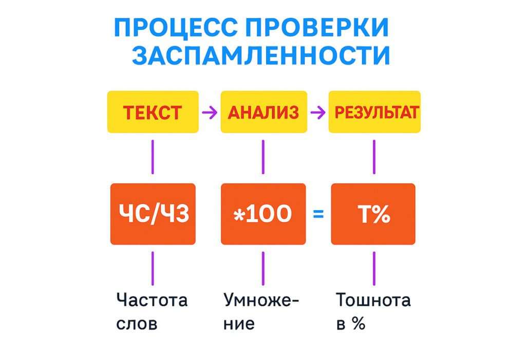 процесс проверки заспамленности