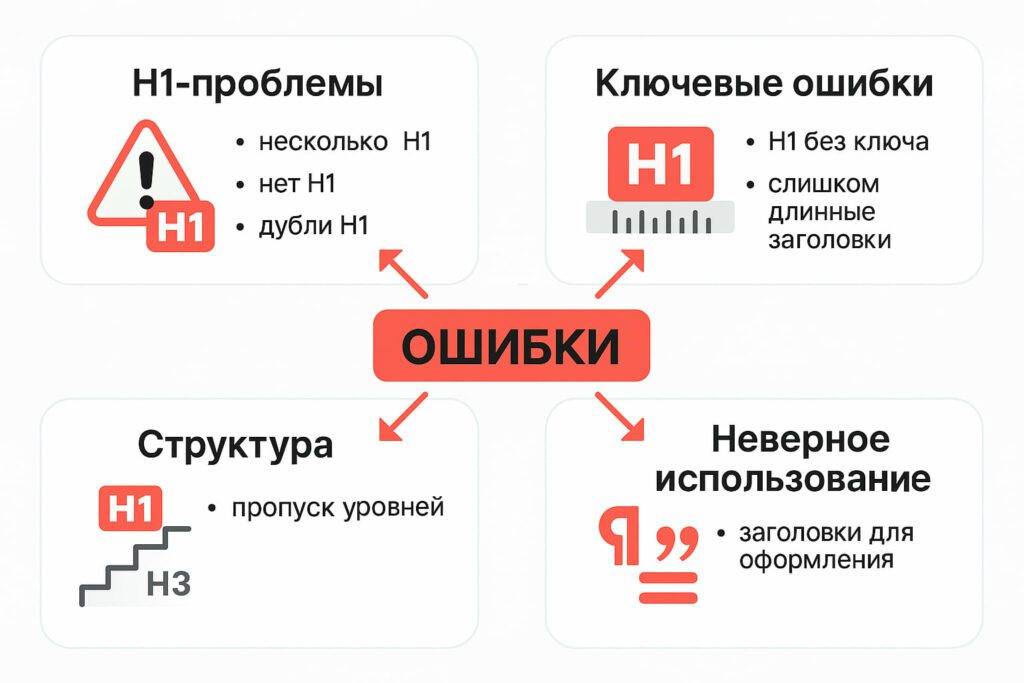 Ошибки в заголовках