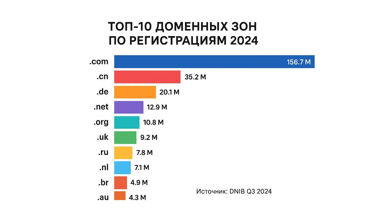 топ доменных зон